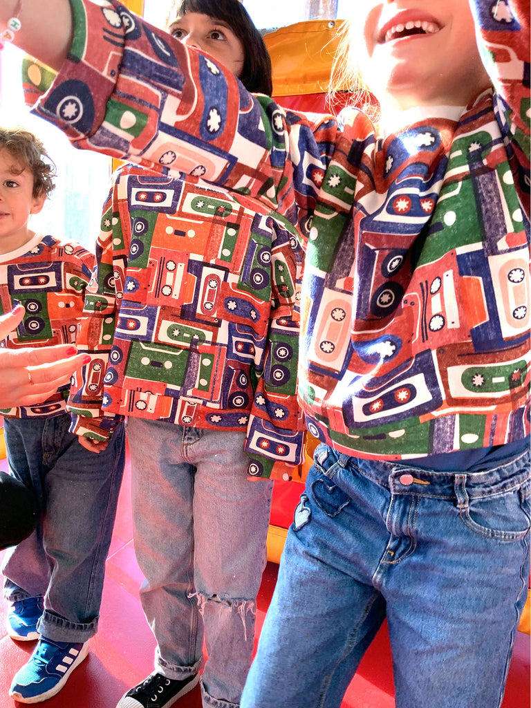 Sweat Bambino - imprimé K7-2