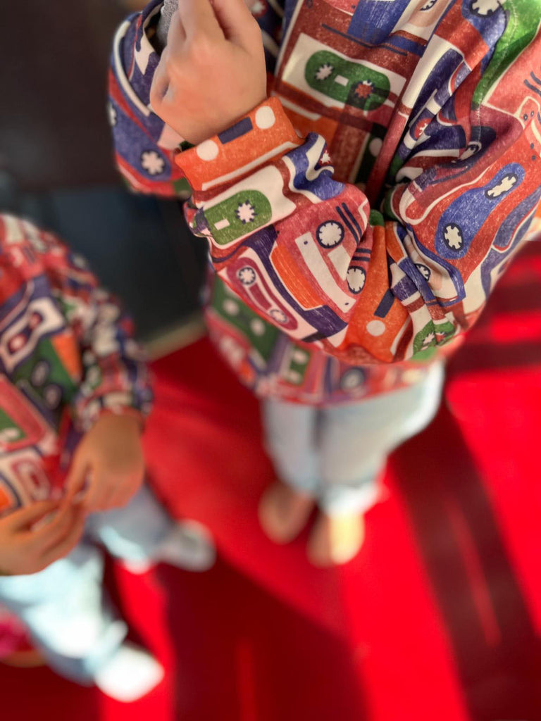 Sweat Bambino - imprimé K7-détail2