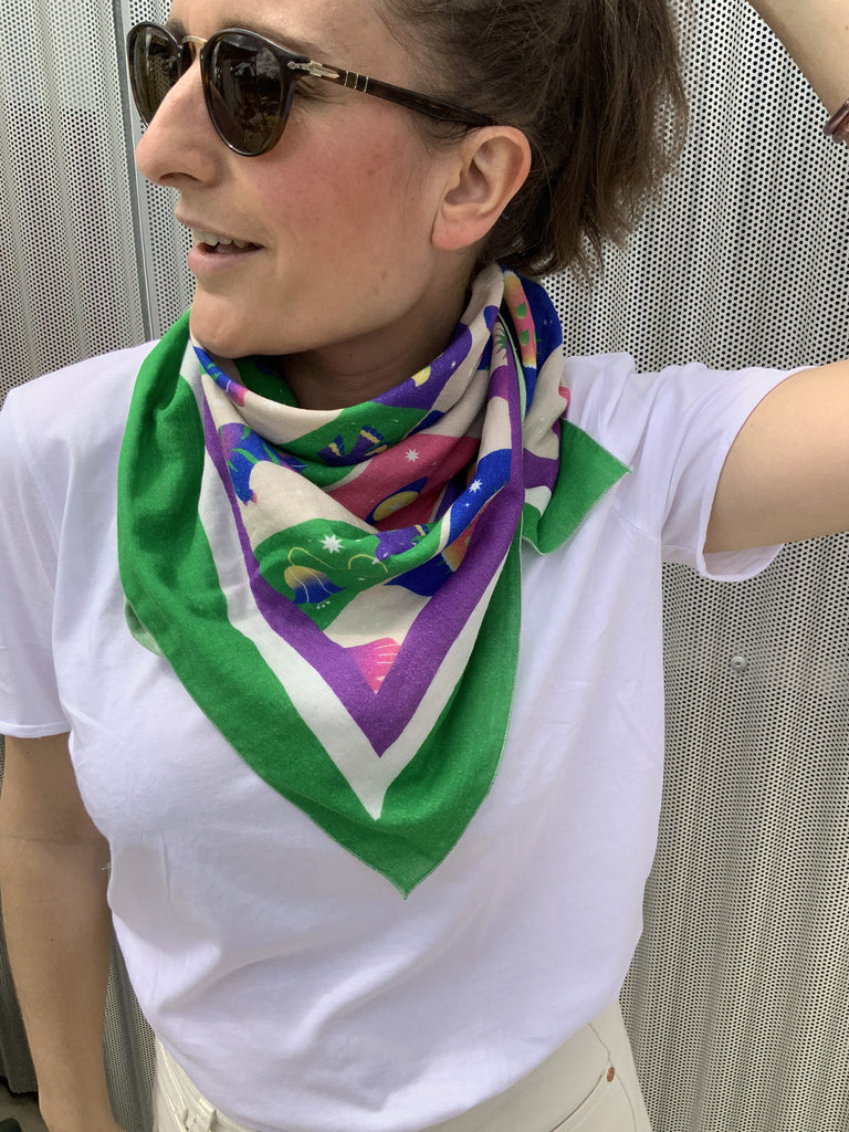 Foulard Dulce imprimé Paulina- JUCE collection