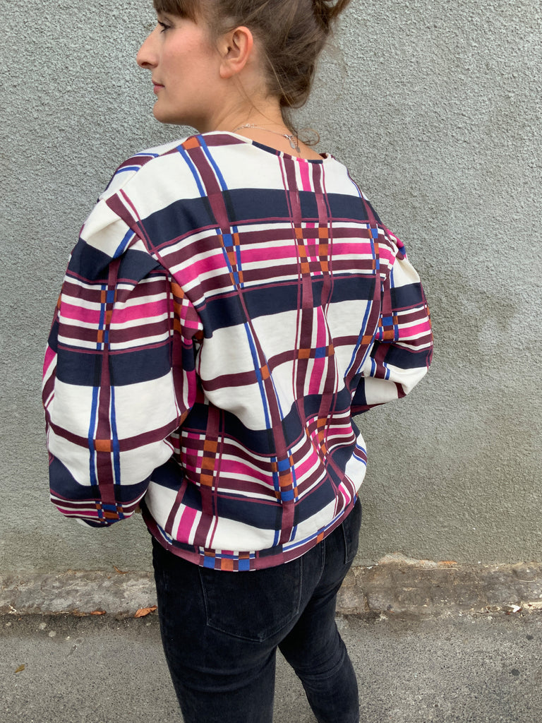 SWEAT FAUVETTE ▪ imprimé Tartan