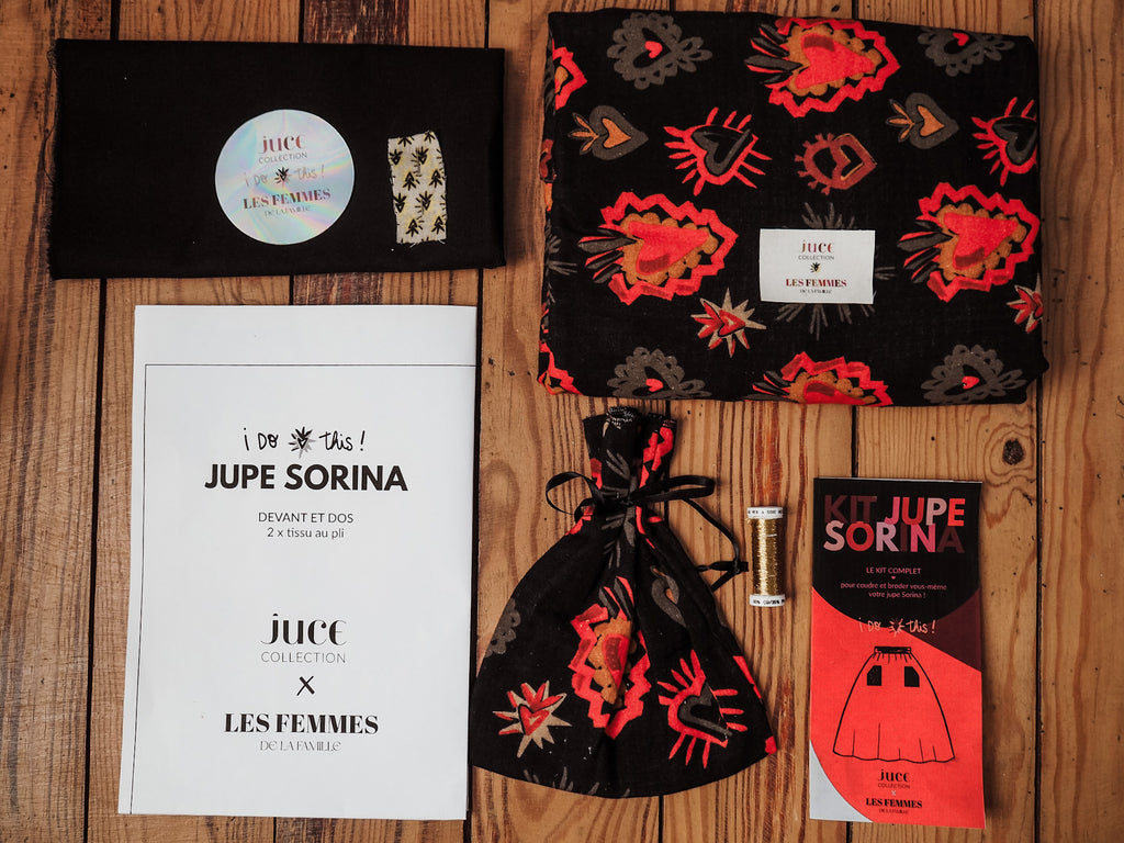 KIT de couture Jupe SORINA Imprimé GRAOU