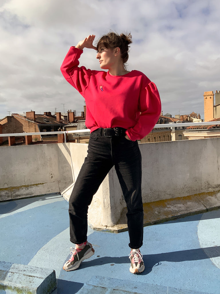 JUCE collection - Sweat Fauvette Rose