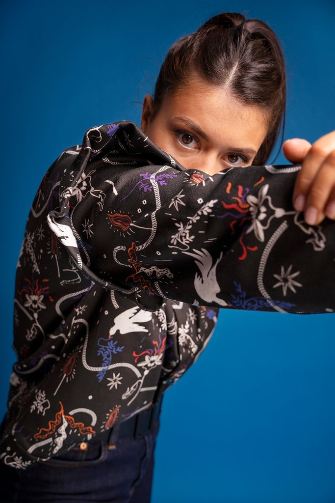 Veste Garonna imprimé Feu - JUCE collection