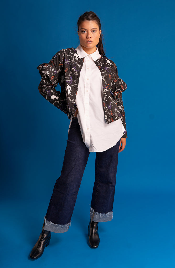 Veste Garonna imprimé Feu- JUCE collection