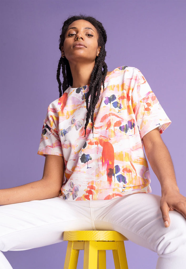 SWEAT MIDI ▪ imprimé Cîmes - JUCE collection